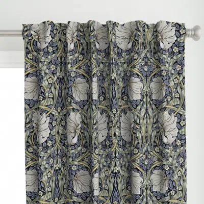 Spoonflower Pimpernel In Vintage Curtain Panel