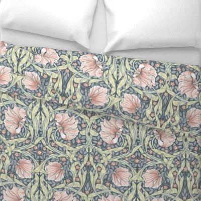 Spoonflower Pimpernel William Morris Salmon Color William Morris Intricate Nature Euro Pillow Sham
