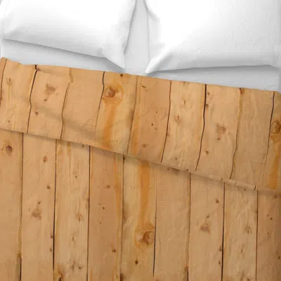 Spoonflower Pine Wood Planks Wide Cotton Sateen 3.5 oz 26" X 20" Standard Knife Edge