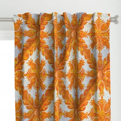 Spoonflower Pineapple Quilt Curtain Panel