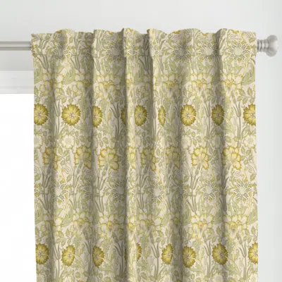 Spoonflower Pink And Rose In Curtain Panel