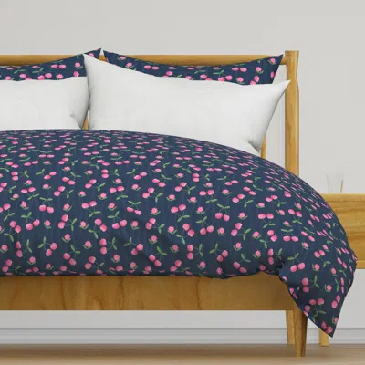 Spoonflower Pink Cherry Duvet Cover