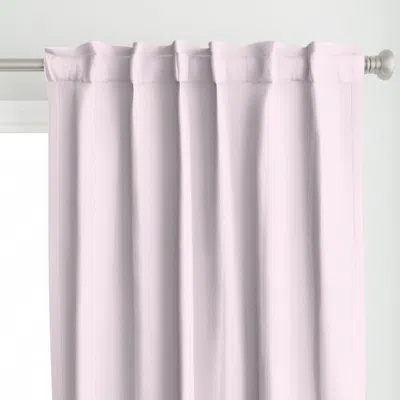 Spoonflower Pink Stripes - Faux Curtain Panel