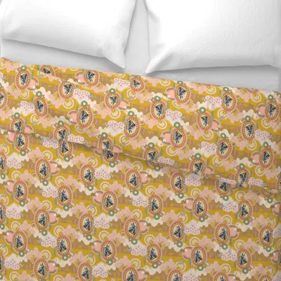 Spoonflower Pinto (high Noon) - '70s Pop Art Desert Horses Wide Cotton Sateen 3.5 oz 26" X 20" Standard Knife Ed
