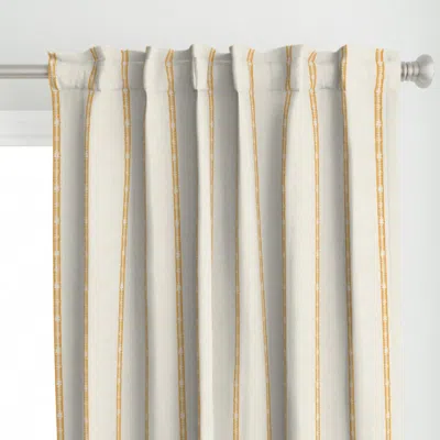 Spoonflower Plain Knubby Palm Springs Curtain Panel