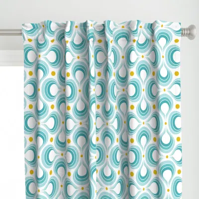 Spoonflower Planet Water Modern Curtain Panel