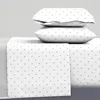 Spoonflower Plus Sign Pattern Black On White Full Sheet Set