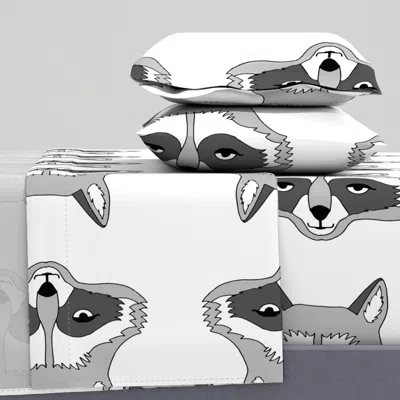 Spoonflower Plush Raccoon By Andrea Lauren Full Sheet Set