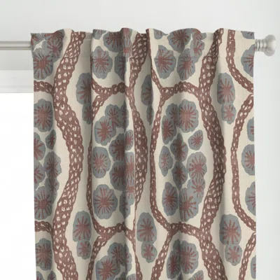 Spoonflower Poloma Floral Lasso Curtain Panel