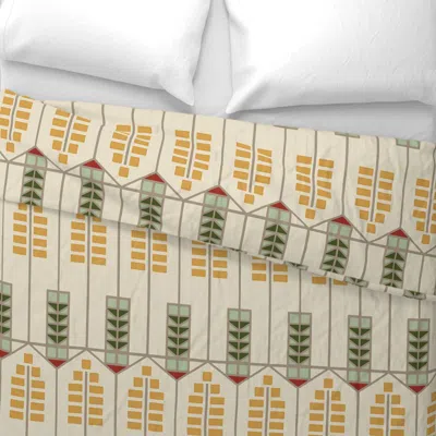 Spoonflower Prairie Vine Extra Large King Pillow Sham