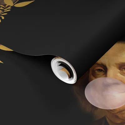 Spoonflower Pre-pasted Wallpaper 21" Benji - No Glitter Facing In Same Direction 2' X 12' Removable