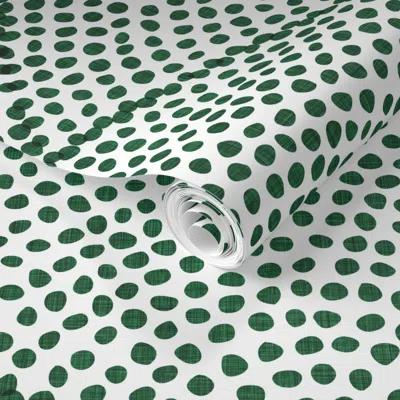 Spoonflower Pre-pasted Wallpaper 37 Serene Space Relaxing Seigaiha Dots Zen Arches Abstract Boho 2' X 12' Remova