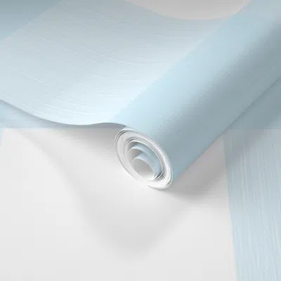 Spoonflower Pre-pasted Wallpaper Baby Blue 6" Buffalo Plaid 2' X 12' Removable