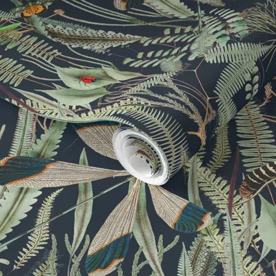 Spoonflower Pre-pasted Wallpaper Beauty Underfoot On Anchors Aweigh  Removable