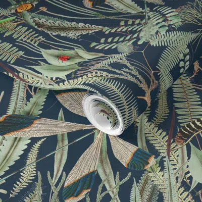 Spoonflower Pre-pasted Wallpaper Beauty Underfoot On North Sea 2' X 12' Removable