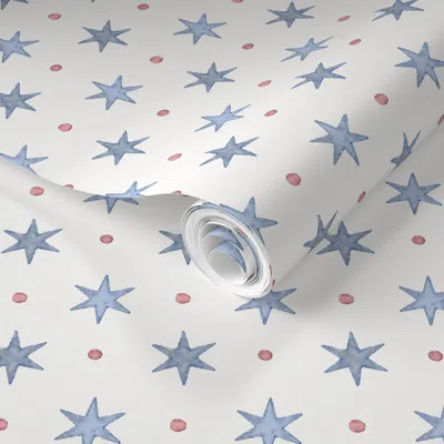 Spoonflower Pre-pasted Wallpaper Birmingham Stella English Apple 3 2' X 12' Removable