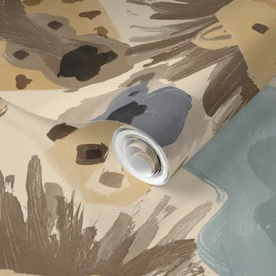 Spoonflower Pre-pasted Wallpaper Bless The Rains - Biggie Size 2' X 12' Removable
