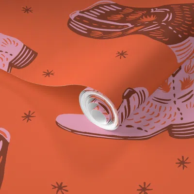 Spoonflower Pre-pasted Wallpaper Boots And Spurs - Small Scale 2' X 12' Removable