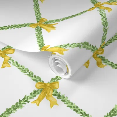 Spoonflower Pre-pasted Wallpaper Bright Bridgitte 2' X 12' Removable