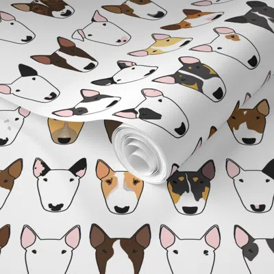 Spoonflower Pre-pasted Wallpaper Bully Blend 2' X 12' Removable