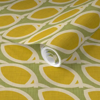 Spoonflower Pre-pasted Wallpaper Century Linen 2' X 12' Removable