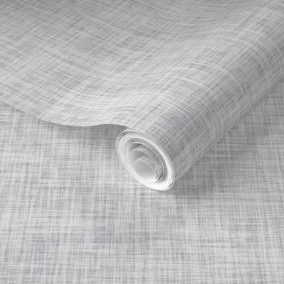 Spoonflower Pre-pasted Wallpaper Cloud Linen 2' X 12' Removable In Multi