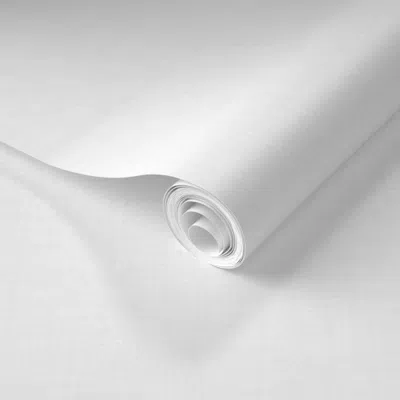 Spoonflower Pre-pasted Wallpaper Darling Spring White Linen 2' X 12' Removable