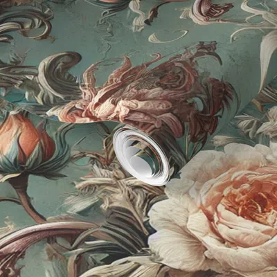 Spoonflower Pre-pasted Wallpaper Ethereal Emanation - Gothic Victorian  Fabric & Home Decor 2' X 12' Removable
