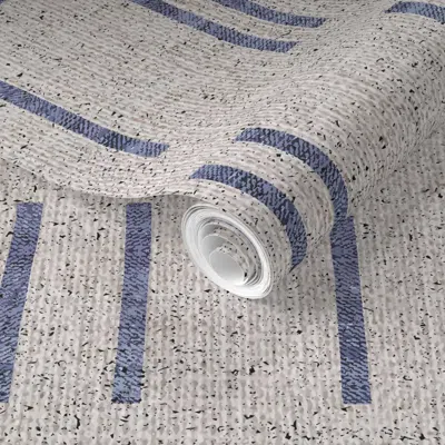 Spoonflower Pre-pasted Wallpaper French Linen Bogo 2' X 12' Removable