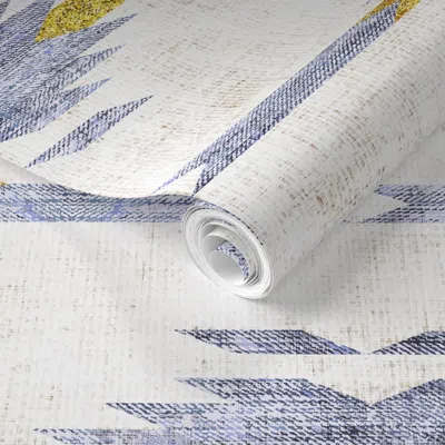 Spoonflower Pre-pasted Wallpaper French Linen Zion 2' X 12' Removable