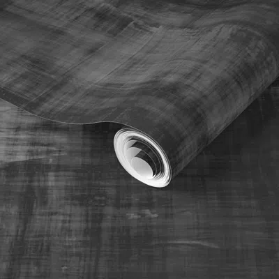 Spoonflower Pre-pasted Wallpaper Grey Grunge Texture 2' X 12' Removable