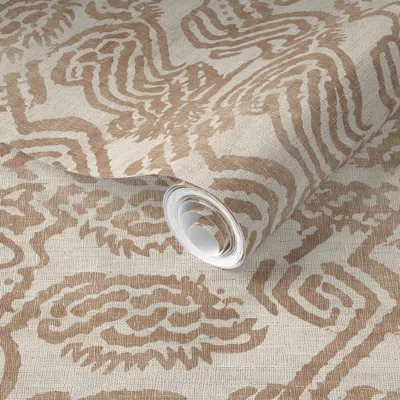 Spoonflower Pre-pasted Wallpaper Hali Vintage Cloud 2' X 12' Removable