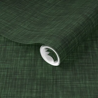 Spoonflower Pre-pasted Wallpaper Hunter Linen 2' X 12' Removable