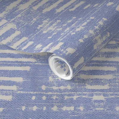 Spoonflower Pre-pasted Wallpaper Kufi Custom  Removable In Purple
