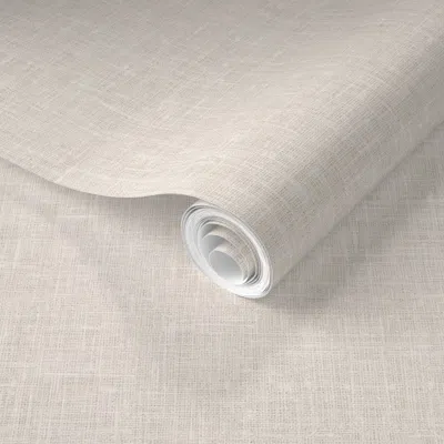Spoonflower Pre-pasted Wallpaper La Ville Vine Linen Background 2' X 12' Removable