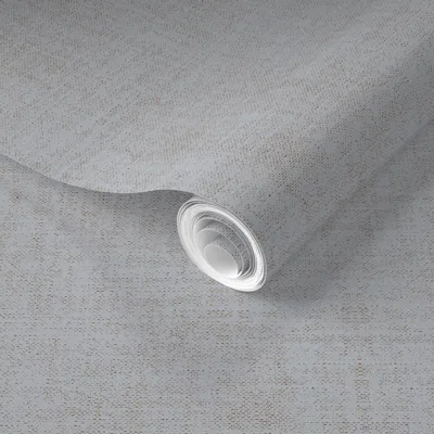 Spoonflower Pre-pasted Wallpaper Linen Baby Blue 2' X 12' Removable