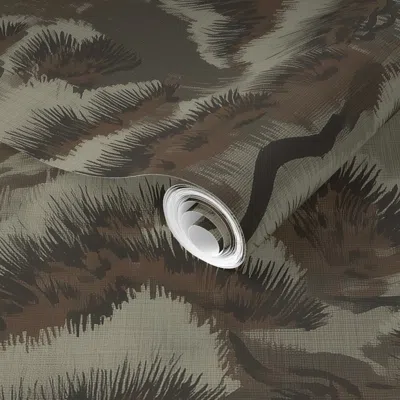 Spoonflower Pre-pasted Wallpaper Moody Wabi Sabi Forest 2' X 12' Removable