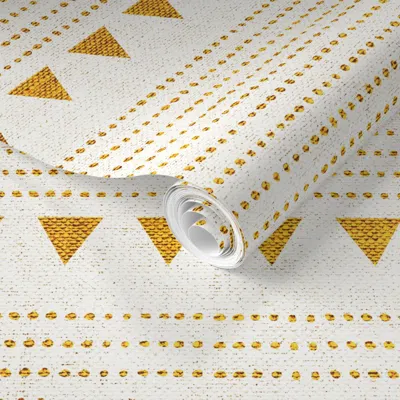 Spoonflower Pre-pasted Wallpaper North Boho Dot 2' X 12' Removable