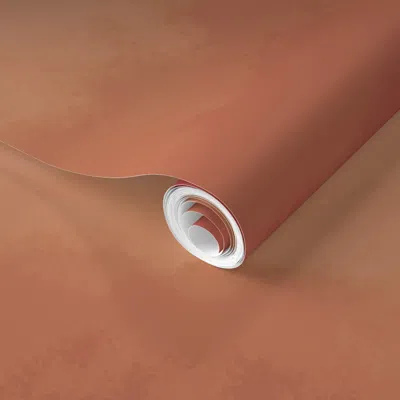 Spoonflower Pre-pasted Wallpaper Ombre Cloud Mural In Sunset 2' X 12' Removable