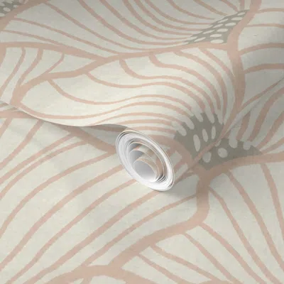 Spoonflower Pre-pasted Wallpaper San Diego (pink) 2' X 12' Removable