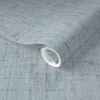 Spoonflower Pre-pasted Wallpaper Slate-blue-slubby-knit-textured-solid  Removable