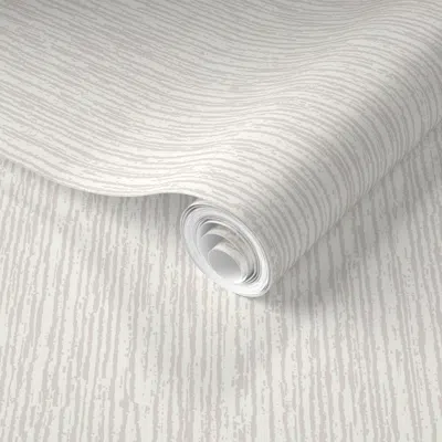 Spoonflower Pre-pasted Wallpaper Solid Ivory Plain Ivory Solid White Plain White Grass Texture Small Stripes 2' 