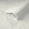 Spoonflower Pre-pasted Wallpaper Solid Ivory Plain Ivory Solid White Plain White Grass Texture Small Stripes 2' 