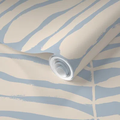 Spoonflower Pre-pasted Wallpaper Soul Garden Alga Cielo  Removable In Neutral