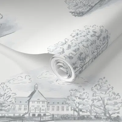 Spoonflower Pre-pasted Wallpaper St Marys College Standard Repeat 2' X 12' Removable