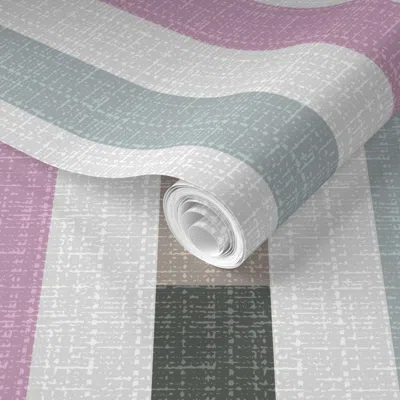 Spoonflower Pre-pasted Wallpaper Styling Stripes-large 2' X 12' Removable