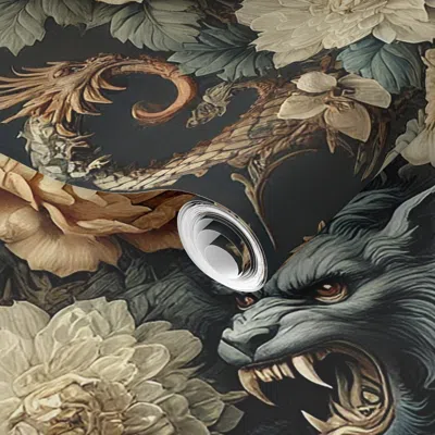 Spoonflower Pre-pasted Wallpaper The Lycans Den - Gothic Victorian  Fabric & Home Decor  Removable