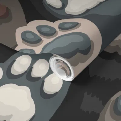 Spoonflower Pre-pasted Wallpaper Toe Beans // Small Scale 2' X 12' Removable
