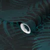 Spoonflower Pre-pasted Wallpaper Tropical Night 2' X 12' Removable In Blue