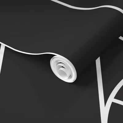 Spoonflower Pre-pasted Wallpaper Vintage Glamour Art Deco Flower Minimalist Geometric Design For 2' X 12' Remova